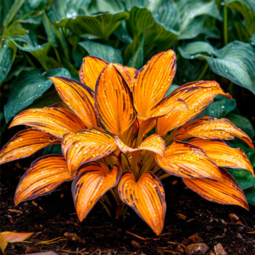 Саженцы Хоста Mr Flame (эмр флейм)